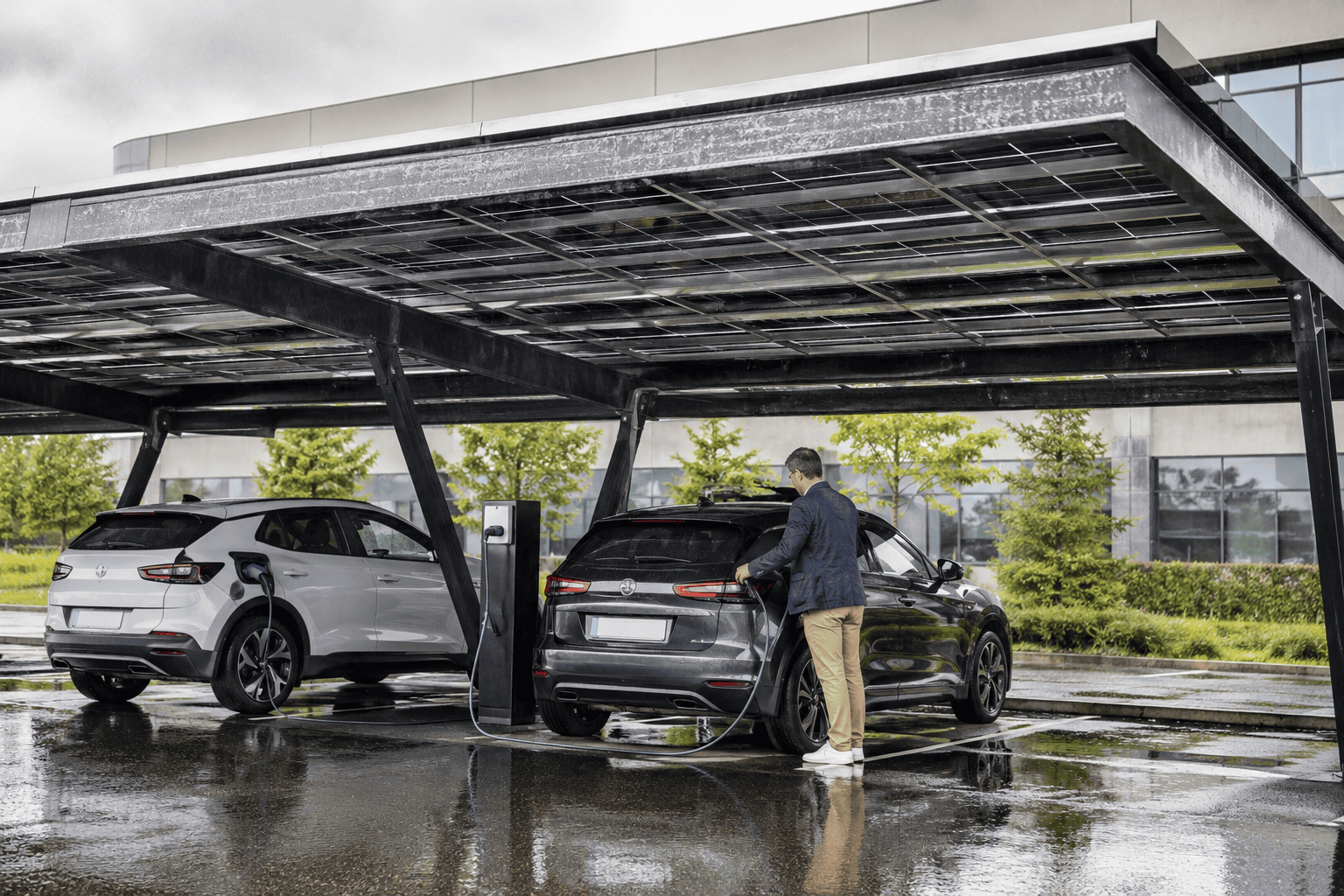 Ombrière de parking photovoltaique