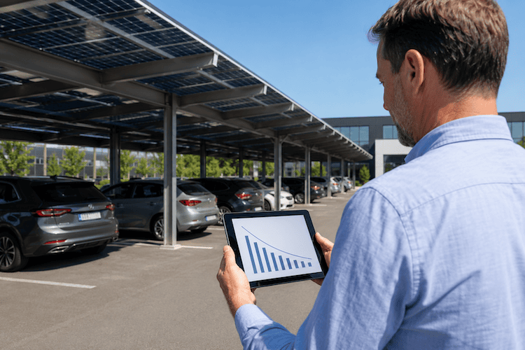 Ombrière de parking photovoltaique
