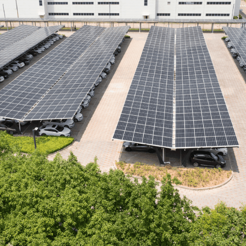 Ombrière de parking photovoltaique