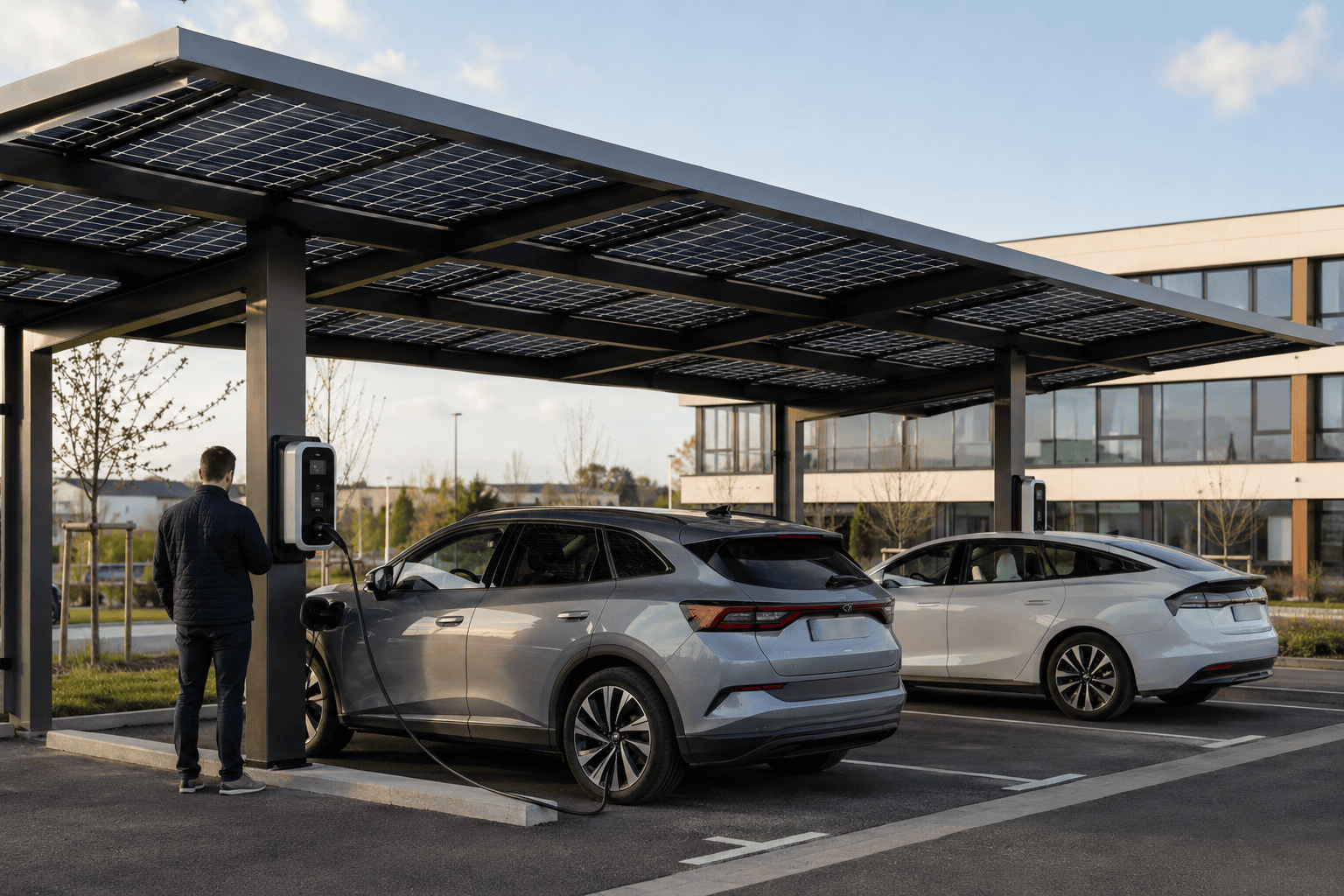 Ombrière de parking photovoltaique